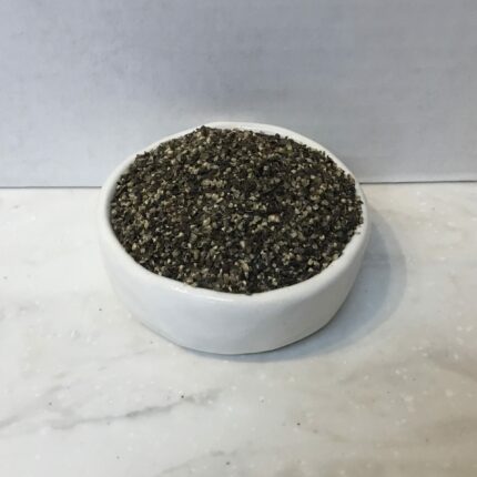 Black pepper is a flowering vine cultivated for its fruit, which is dried and used as a spice and the flavor is pungent and spicy, with a subtle heat.