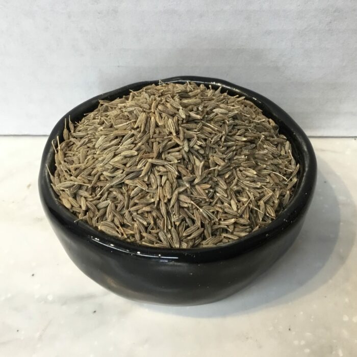 Cumin seeds are often dry roasted and used whole or ground in dishes such as curries, soups, stews, rice, and meat dishes.