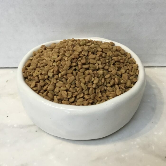 Fenugreek seeds are small, golden-brown seeds with a strong, sweet aroma and a slightly bitter taste. They are versatile can be used whole or ground.