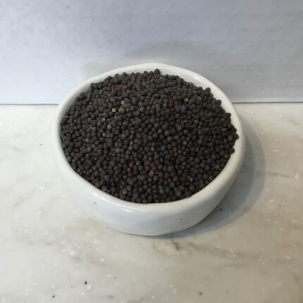 Brown mustard seeds are the seeds of the mustard plant, scientifically known as Brassica juncea. They are darker and have a stronger, more pungent flavor.