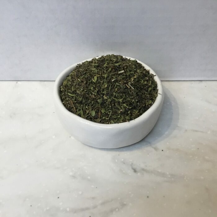 Summer savory, Satureja hortensis, is a delicate herb known for its peppery and slightly minty flavor, reminiscent of thyme and marjoram.