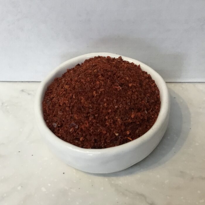 Korean chili flakes, also known as Gochugaru, are made from dried Korean red chili peppers. They are a fundamental ingredient in Korean cuisine.