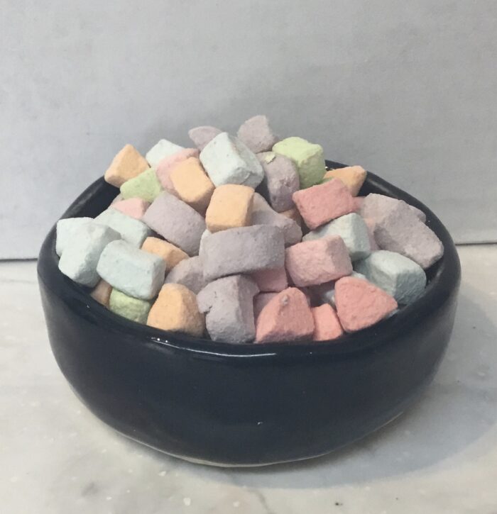 Dehydrated coloured marshmallows can add a touch of fun to a wide range of dishes and drinks, making them a pantry staple for many home cooks and bakers.