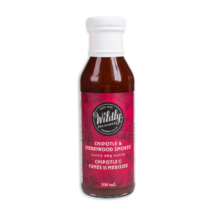 Wildly Delicious Chipotle & Cherrywood Smoked BBQ Sauce combines medium heat and deep, rich flavor in this bold BBQ sauce .