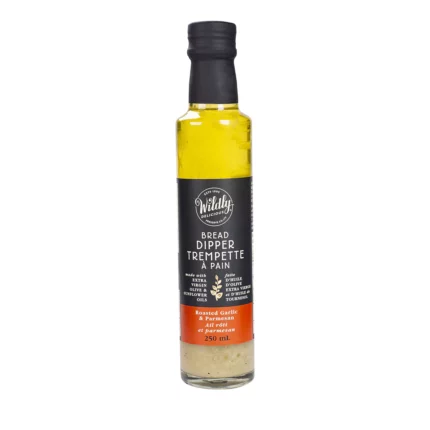 Wildly Delicious Roasted Garlic & Parmesan Bread Dipper is a bold and savoury blend. Perfect for dipping, drizzling, or marinating.