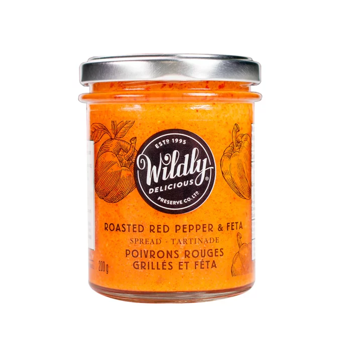Wildly Delicious Roasted Red Pepper & Feta Spread is made with real cream, roasted red peppers, and feta. Perfect for dipping, spreading, or entertaining.