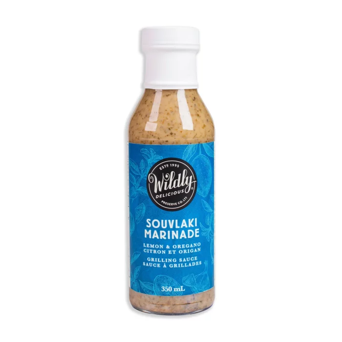 Wildly Delicious Souvlaki Marinade is a bright and herby Greek-style marinade with lemon, garlic, and oregano. Perfect for chicken, lamb, or pork souvlaki.