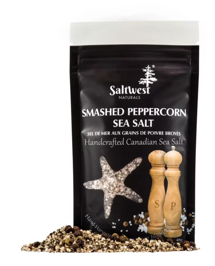A bold and classic blend of freshly smashed black peppercorns and coarse sea salt. Perfect for everyday cooking, grilling, and seasoning just about everything.