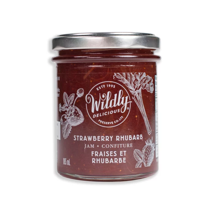 Wildly Delicious Strawberry Rhubarb Jam, sweet and tangy, captures the bright, nostalgic flavour of summer fruit in every spoonful.