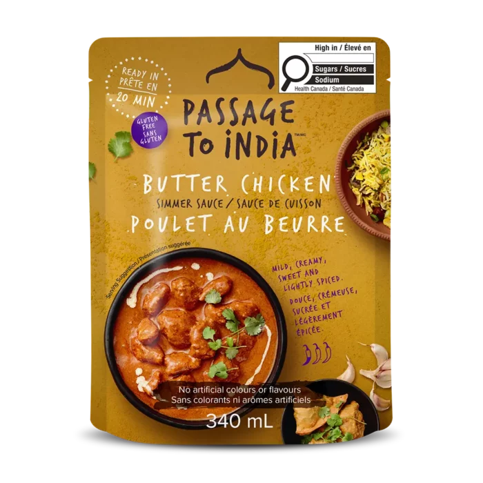 A family favourite, Passage Butter Chicken Simmering Sauce is a rich, creamy dish everyone will love — even the kids!