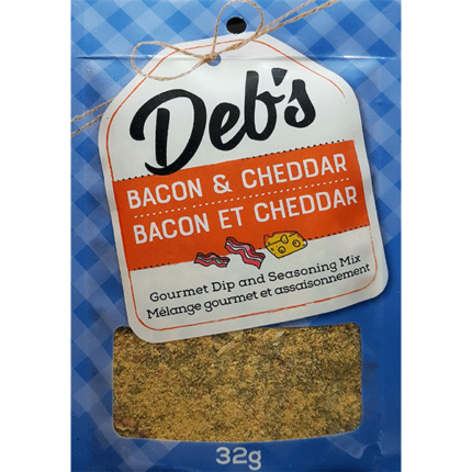 Packed with real cheese, onion, garlic, and chives, this bacon cheddar dip is a crowd-pleaser for dips, baked potatoes, or snack seasonings.