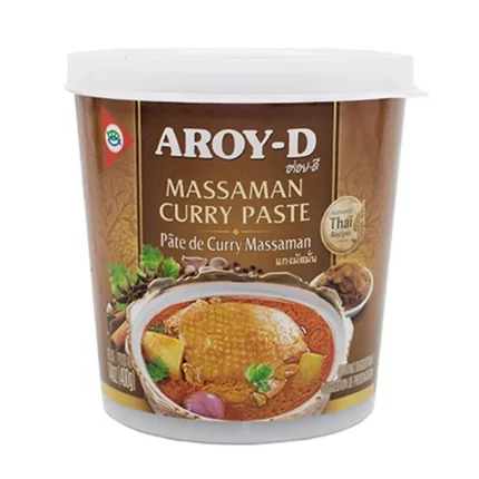 Discover rich, aromatic flavour with Aroy-D Massaman Curry Paste — a unique fusion of Thai and Indian, perfect for creating curries at home.