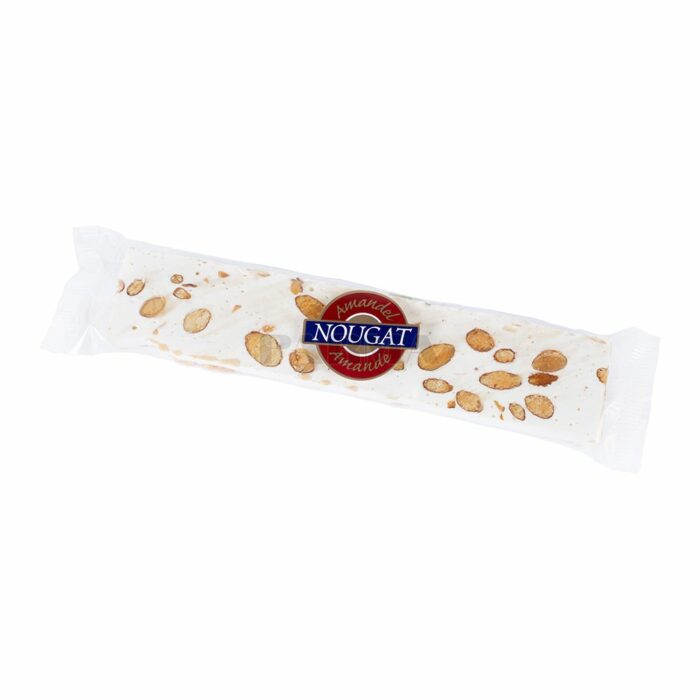 Natural Almond Nougat Stick is a classic confection with almonds added. Light, airy, and satisfyingly sweet — a timeless treat!