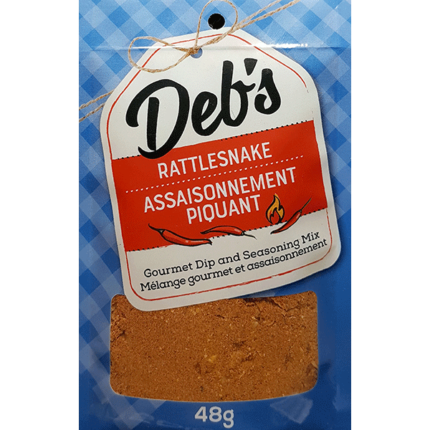 Rattlesnake Dip Mix packs a serious punch — fiery, bold, and not for the faint of heart. No actual rattlesnakes here, just a wicked blend of heat and savoury flavour!