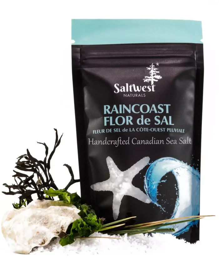 Raincoast Flor de Sal is a delicate, all-natural finishing salt with pure, balanced flavour. A clean upgrade to your everyday salt.