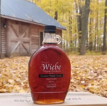 Wiebe Maple Syrup is made by a family-run operation in Fullarton, Ontario. Loved for over a century, this syrup is known for its rich, quality taste.