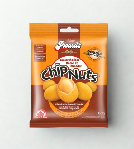 Smoky bacon and sharp cheddar flavours wrapped around crunchy peanuts in a golden chip shell. Snack perfection in every bite.