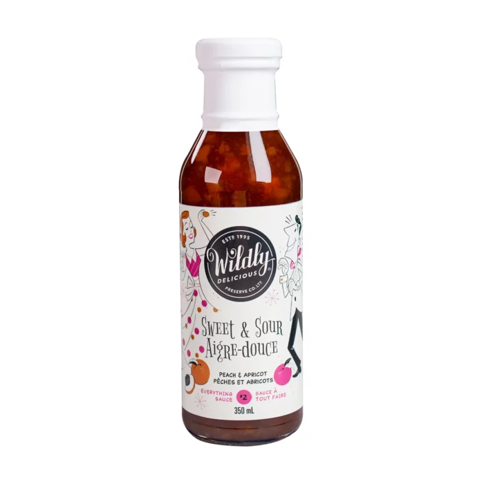 Wildly Delicious Peach & Apricot Everything Sauce, a bold new take on sweet & sour – sweet, spicy, and tangy all in one irresistible sauce.