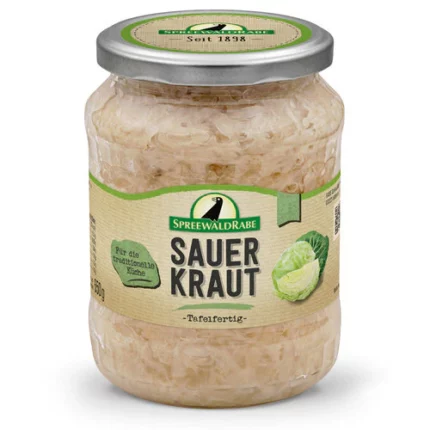 Naturally fermented and mild, this sauerkraut is refreshing, rich in vitamin C and adds a fresh, tangy touch to any meal.