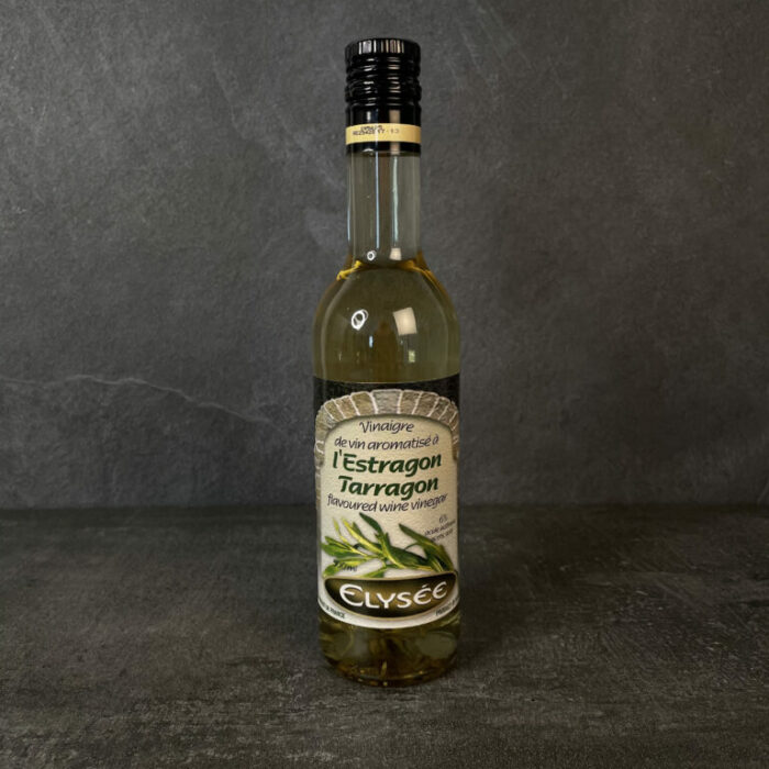 This Tarragon flavoured wine vinegar is aromatic French white wine vinegar infused with tarragon for a delicately herbal, gourmet touch.