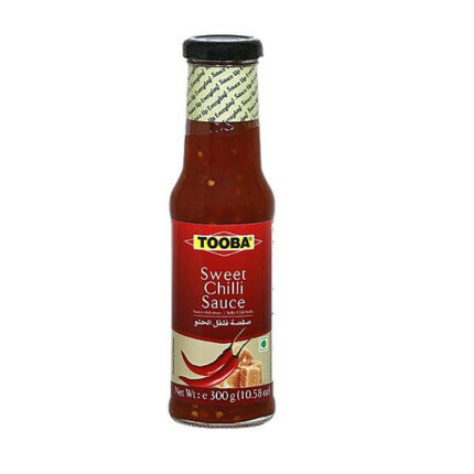 Tooba Sweet Chilli Sauce blends mild heat with sweet, tangy notes in every spoonful. Perfect for dipping, drizzling, or marinading.