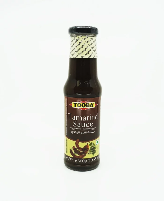 Discover the bold, tangy taste of Tooba Tamarind Sauce—perfect for dipping, drizzling, or enhancing your favourite recipes. Packed with rich tamarind flavour in every 300g bottle.