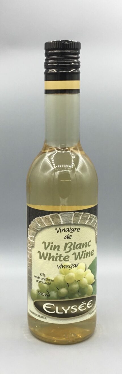 Elysée White Wine Vinegar is a versatile pantry staple, perfect for vinaigrettes, pickling, relishes, and more—ideal for both classic and creative recipes.