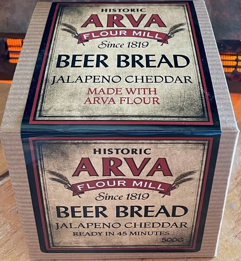 beer bread jc Arva Jalapeno Cheddar Beer Bread bakes into a moist, cheesy loaf with mild heat, perfect for chili, BBQ meals, snacks, and easy entertaining.