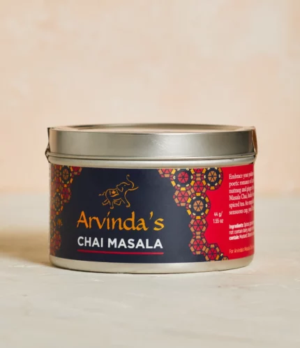 Arvinda’s Chai Masala is a warming blend of spices for authentic masala chai, baking, desserts, and cozy beverages with fragrant, comforting flavour.