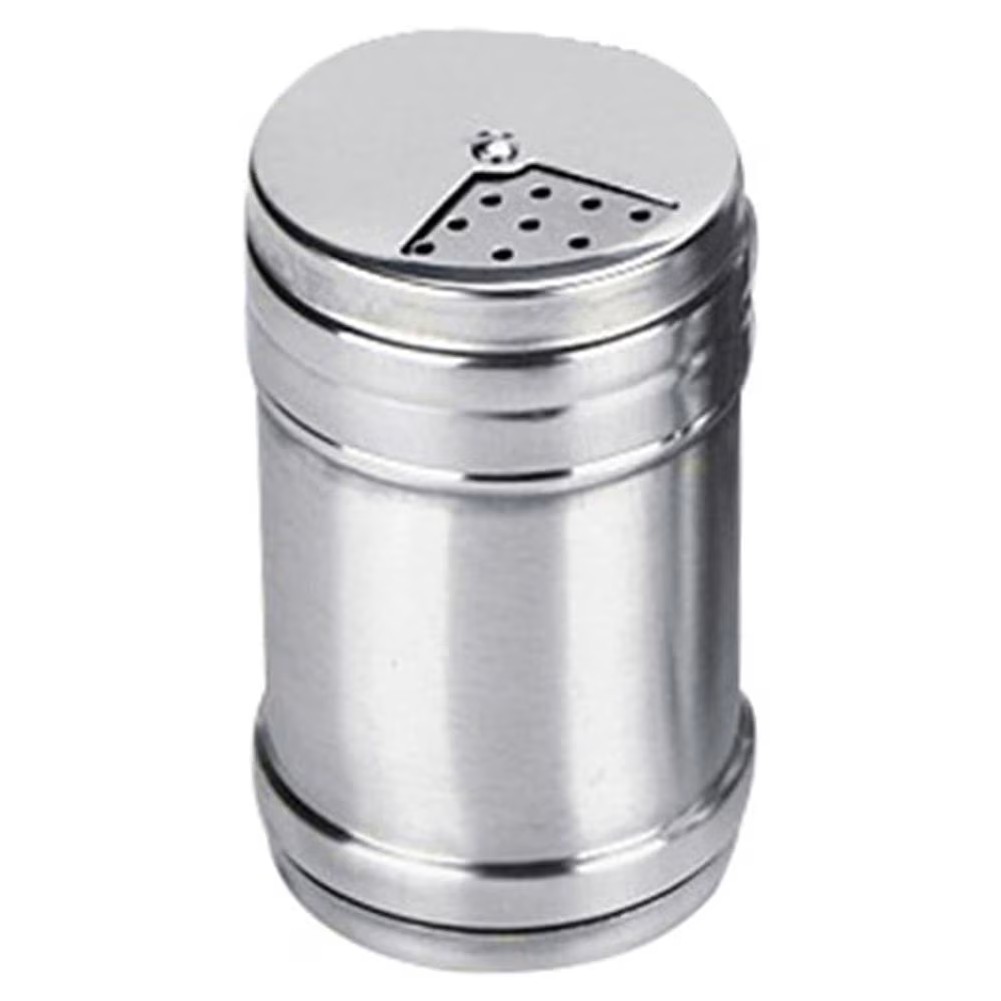 rotate This seasoning container is ideal for storing and evenly dispensing spices, herbs, salt, and baking powders for cooking, baking, and finishing dishes