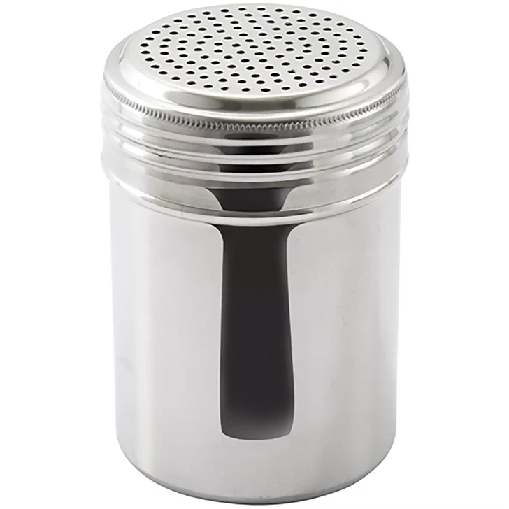 shakers Winco Stainless Steel Spice Shaker Dredge offers controlled, even seasoning for spices, powders, and sugar, ideal for cooking, baking, and finishing dishes.