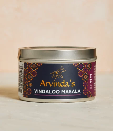 Arvinda’s Vindaloo Masala is a fiery, tangy spice blend inspired by Goan cuisine, perfect for bold curries, marinades, and heat-packed dishes.