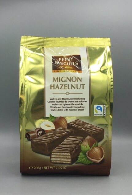 Mignon Hazelnut Wafers combine crispy wafer layers with creamy hazelnut filling for coffee breaks, desserts and snacking.