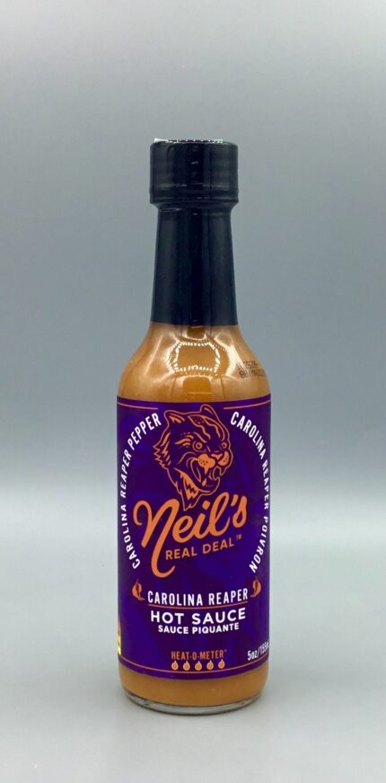 Neil's Carolina Reaper Hot Sauce combines Scotch Bonnet, Carolina Reaper and Ghost Peppers for serious heat and bold, balanced flavour.