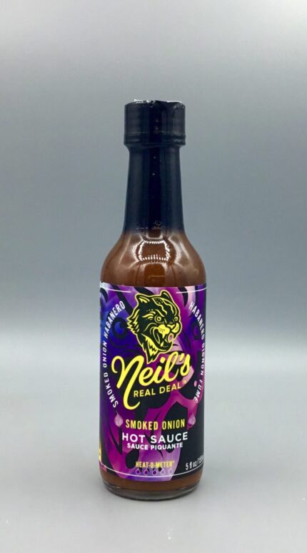 Neil's Real Deal Smoked Onion Hot Sauce combines smoky onion, sweet molasses and habanero heat for BBQ, roasts, stews, burgers and more.